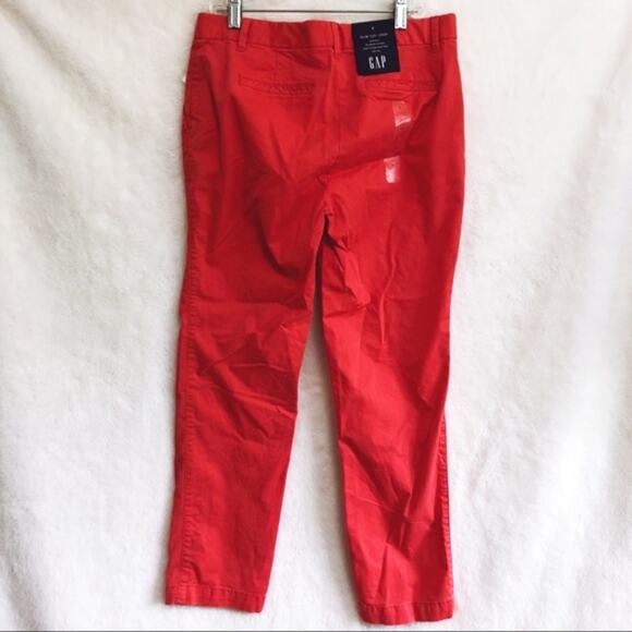 GAP Raspberry Slim City Crop Pants - Picture 6 of 8